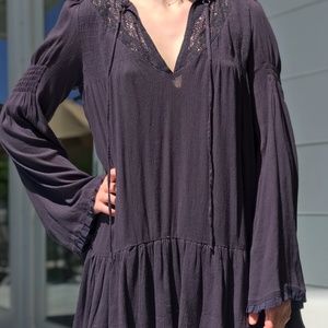 Free People Navy Blue Dress